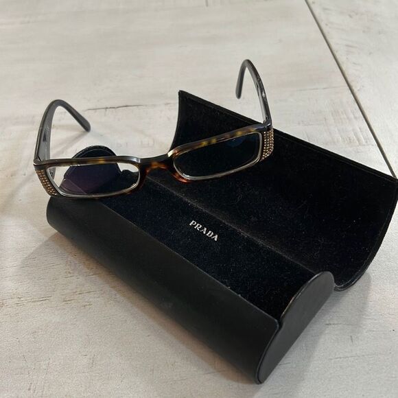 PRADA Eyeglass Frames W/Case - Picture 8 of 12